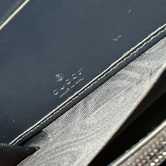 Gucci Wallet GG Logo Navy - Picture 10 of 14